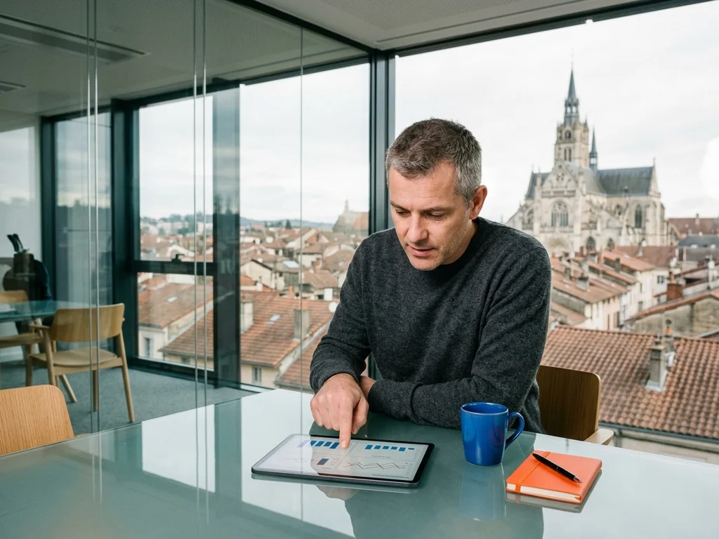 Expert SEO en bureau vitré dominant Bourg-en-Bresse, prêt pour un nouveau projet client.